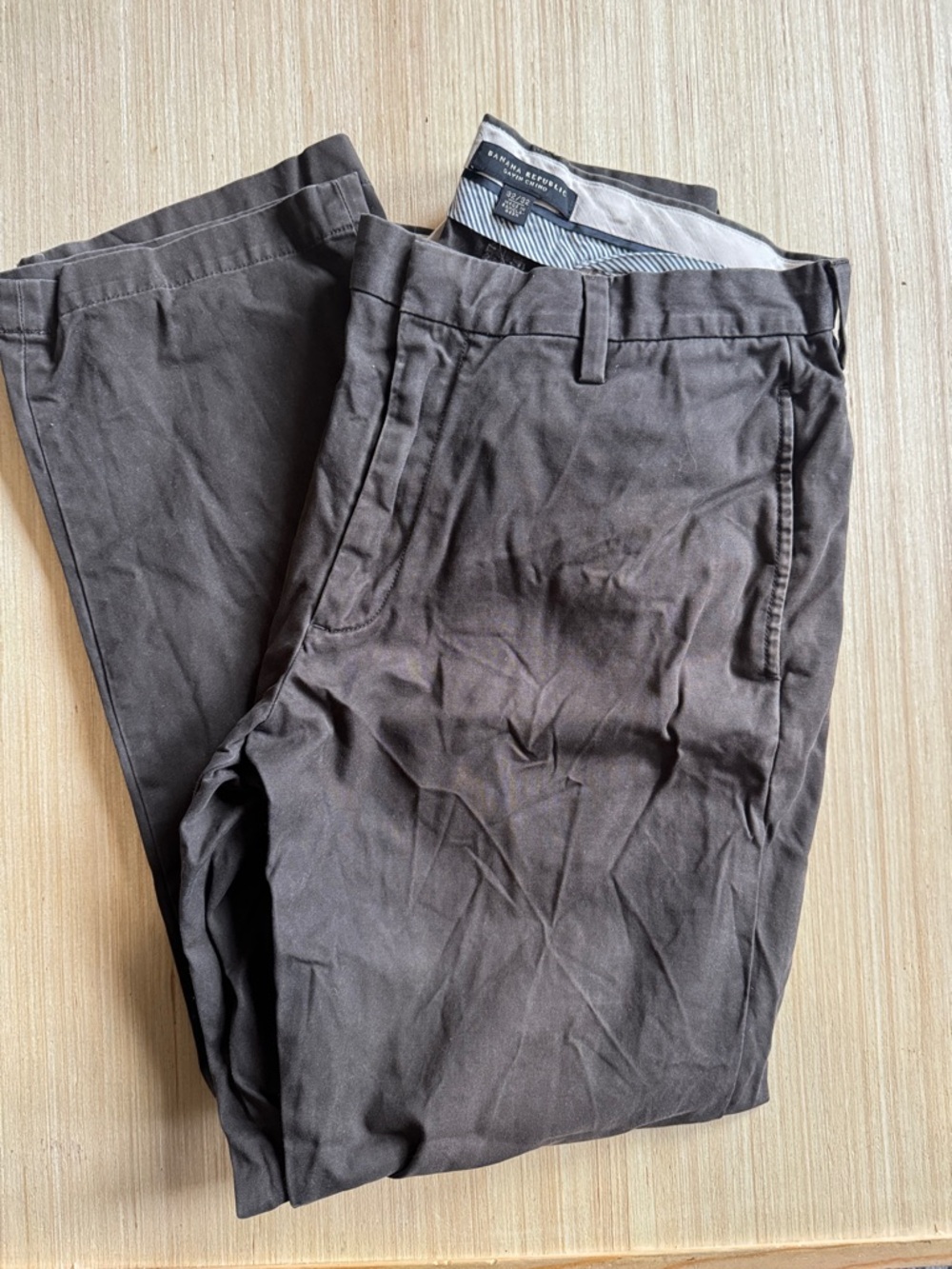 Banana Republic Men's Dark Brown Chino Pants